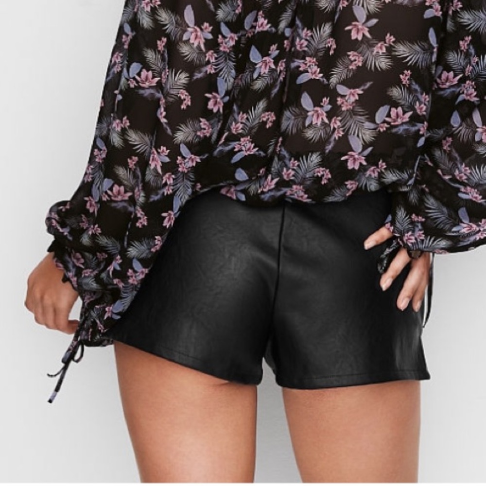 Victoria's Secret faux leather shorts M